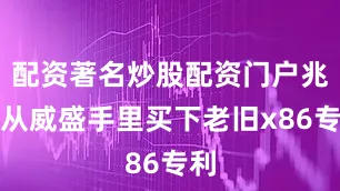 配资著名炒股配资门户兆芯从威盛手里买下老旧x86专利